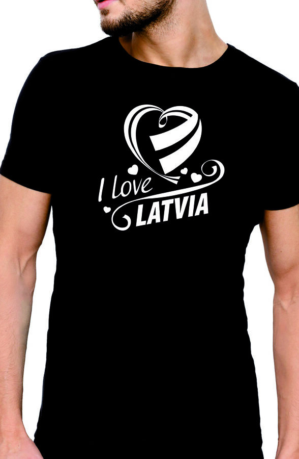 Krekls I love Latvia